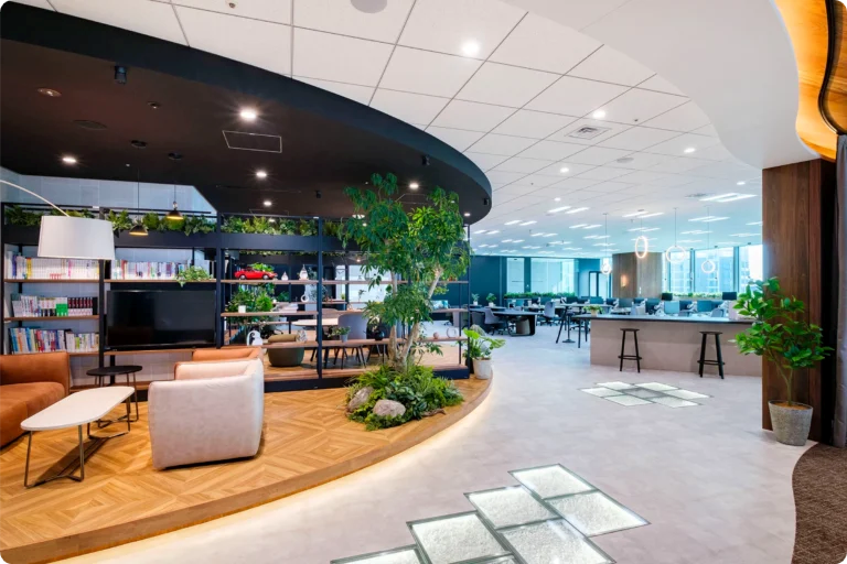 ABWを取り入れたオフィスの様子